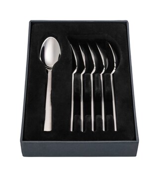 JOOP! Espressolöffel-Set CORNFLOWER 6er Set Silber satiniert