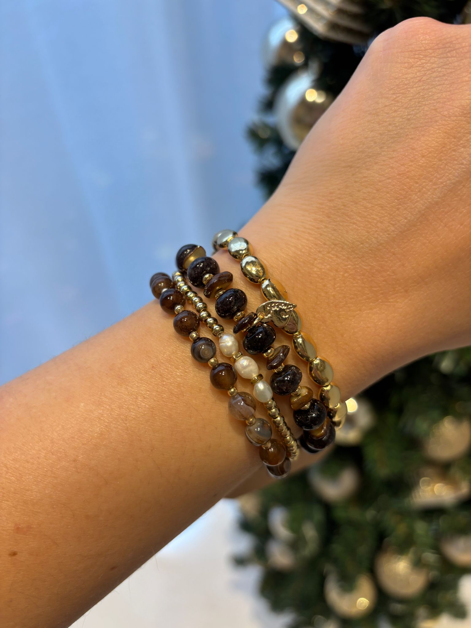 Armbanden Set Bruin