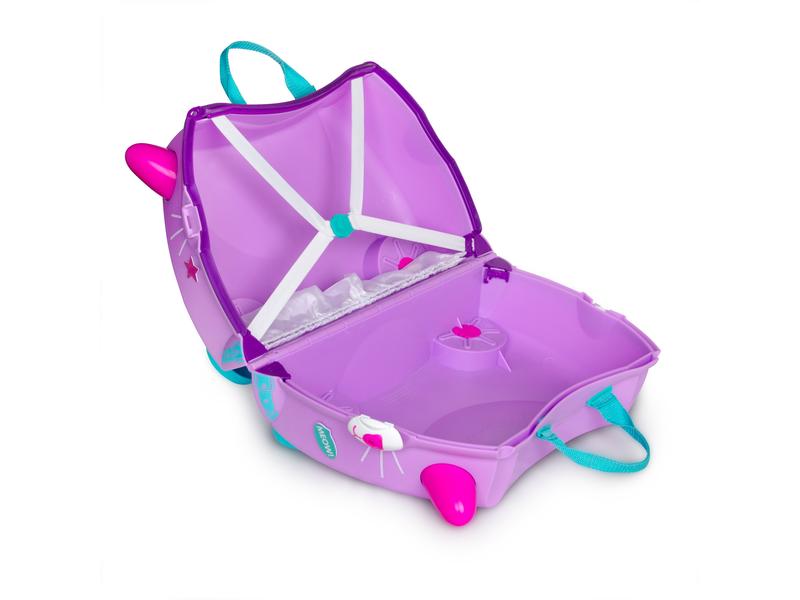 Trunki Reisetrolley Katze Cassie Lila Reisekoffer für Kinder