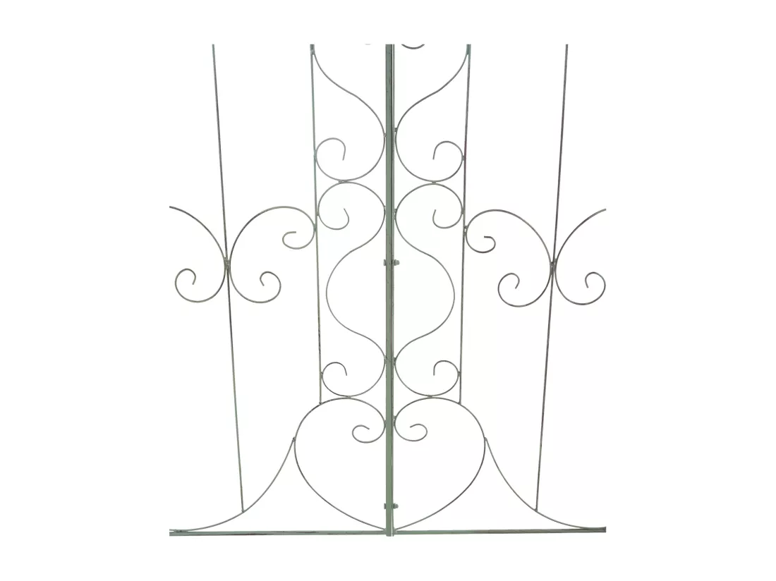 Lot de 2 Treillis - Métal - Vert antique - Mandevilla