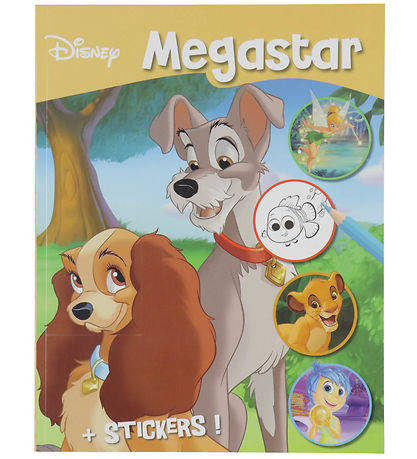 Megastar Malebog m. Klisterm?rker - 128 Sider - Disney