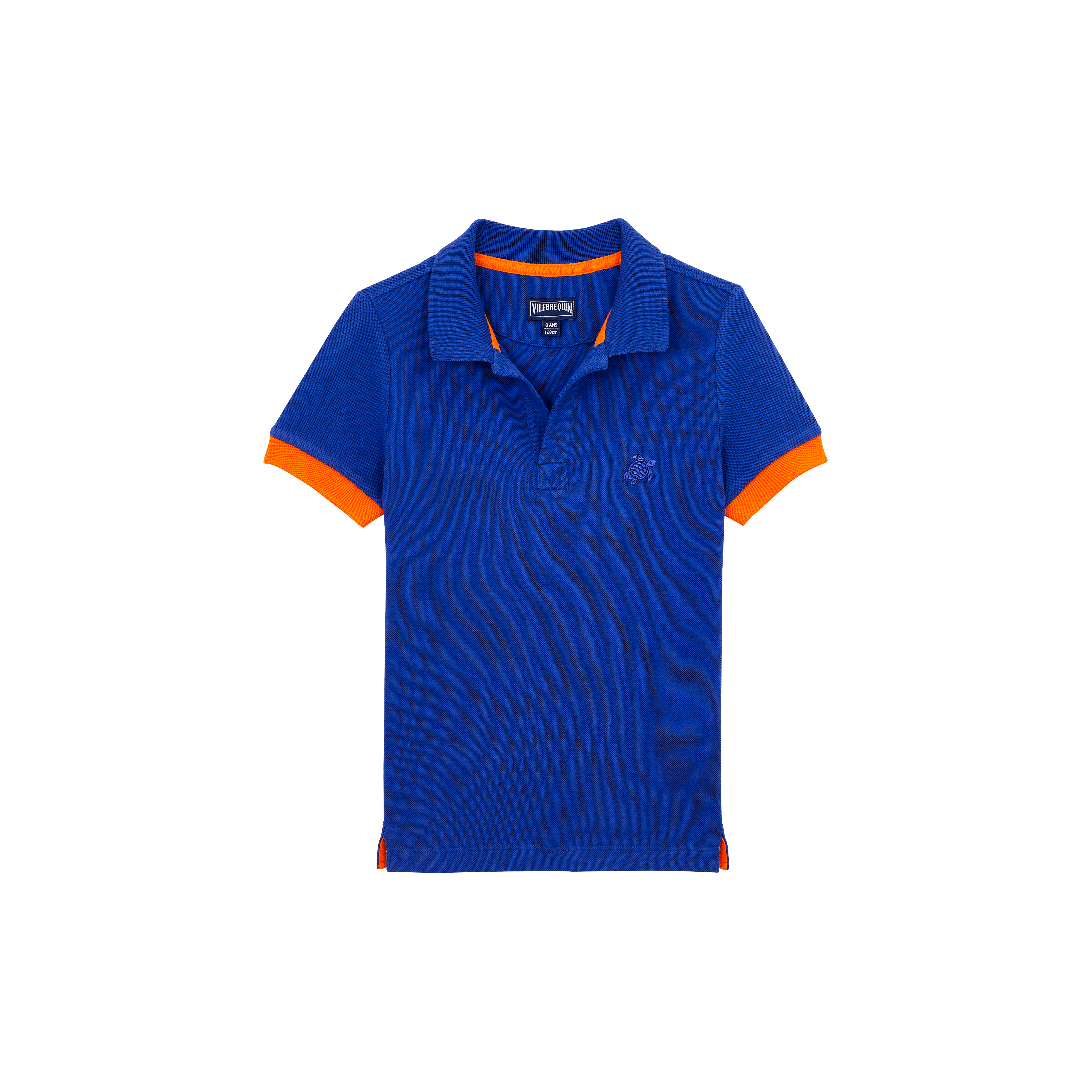 Polo en coton organique garçon uni