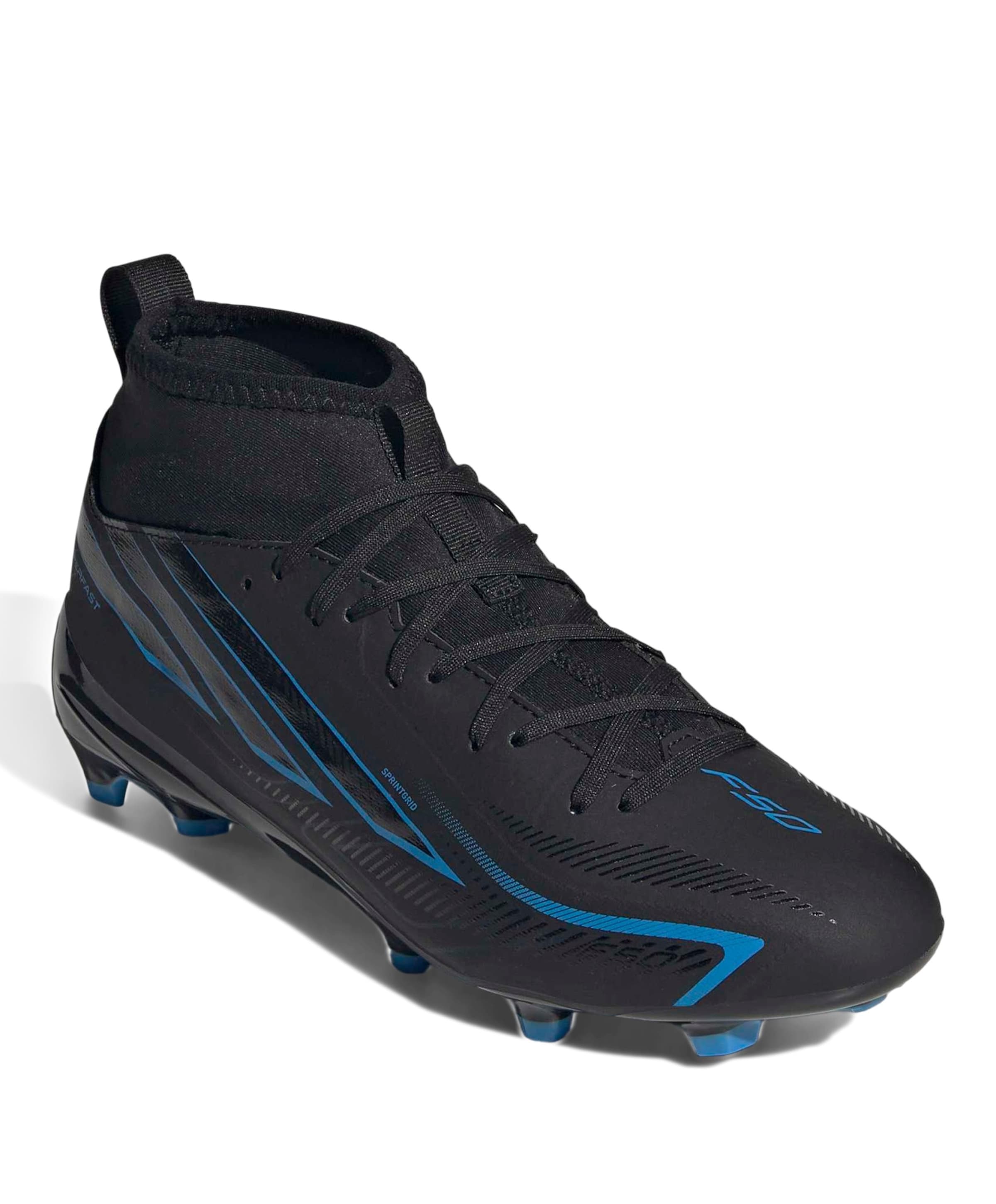 Adidas F50 Hyperfast League Mid Fg J jongens voetbalschoenen zwart