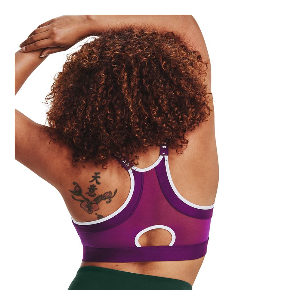 Under Armour INFINITY COVERED LOW - Brassière Femme purple