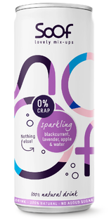 Soof Drink Sparkling Zwarte Bes, Lavendel, Appel & Water 250ML