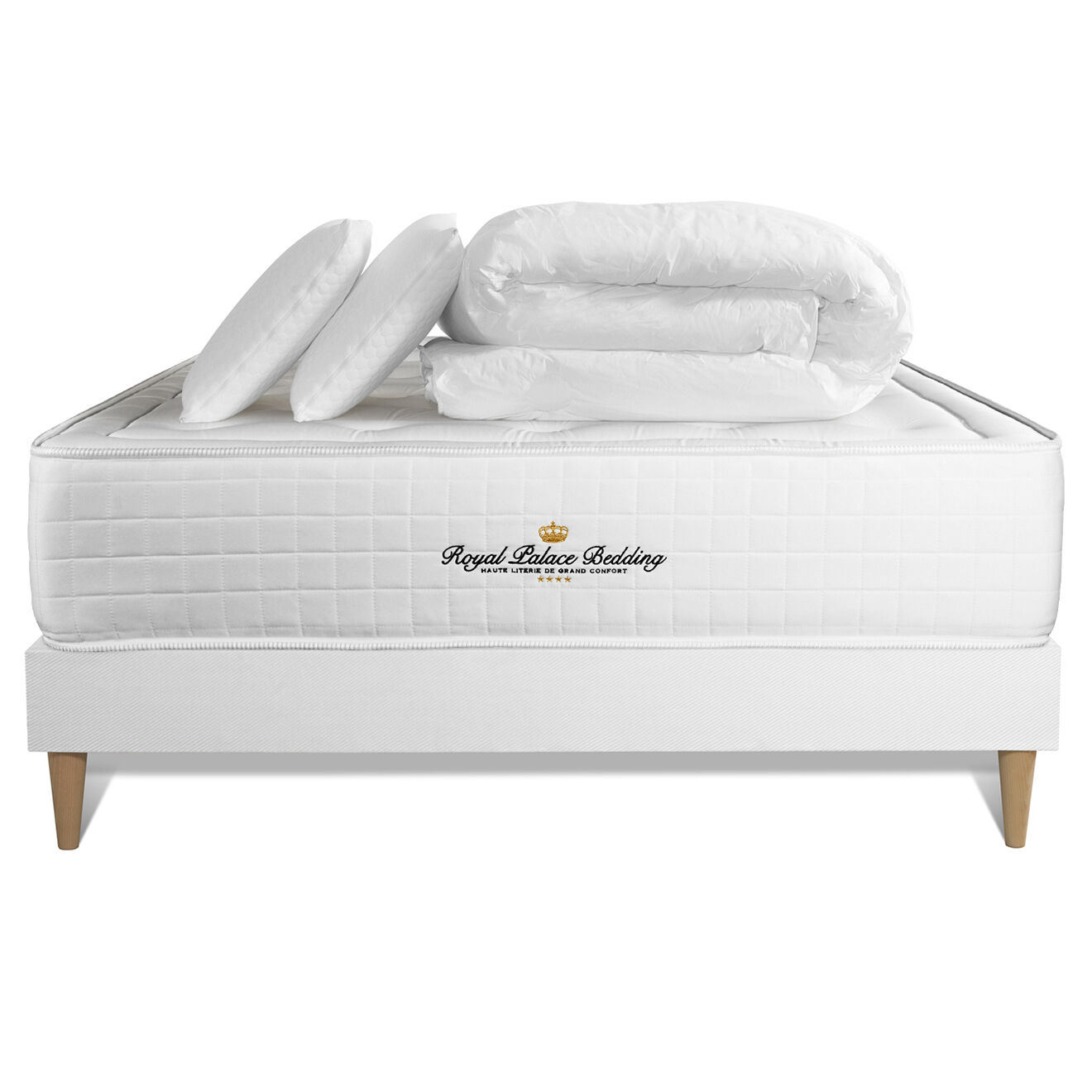 Royal Palace Bedding Pack dodo 5 pièces Buckingham blanc - 200x200 cm