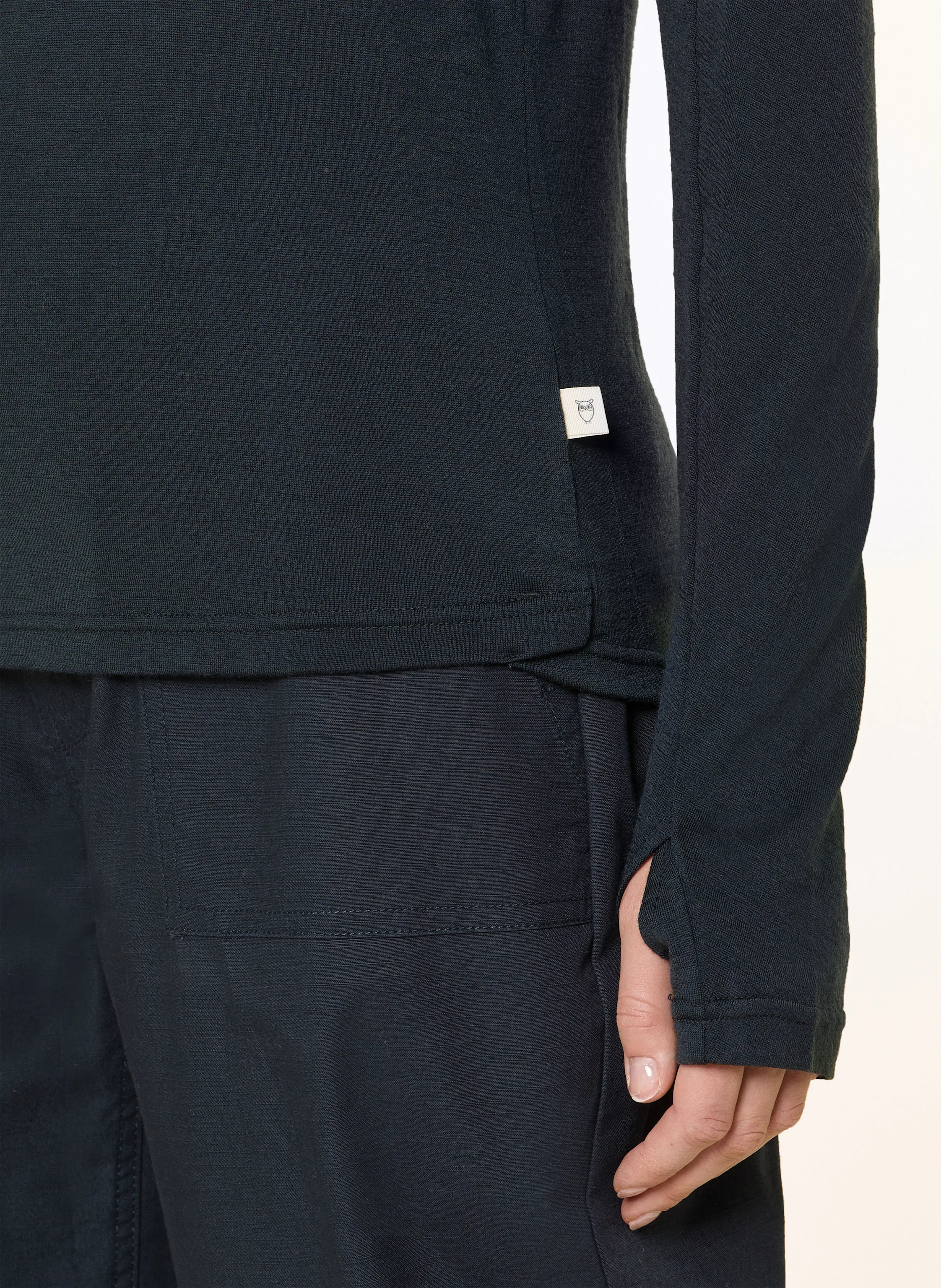KnowledgeCotton Apparel Longsleeve DYNAMIC WOOL 175 aus Merinowolle