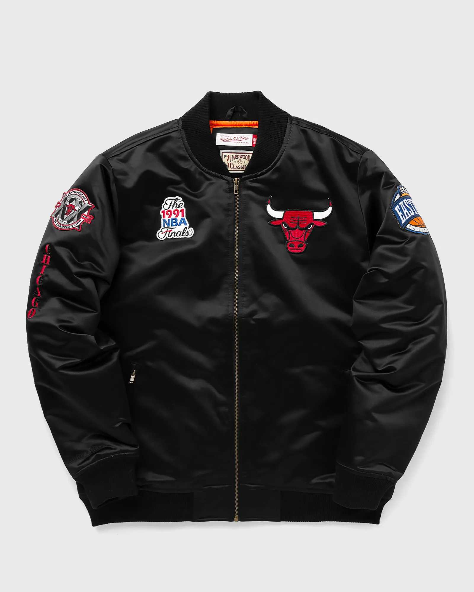 Mitchell & Ness NBA SATIN BOMBER JACKET CHICAGO BULLS