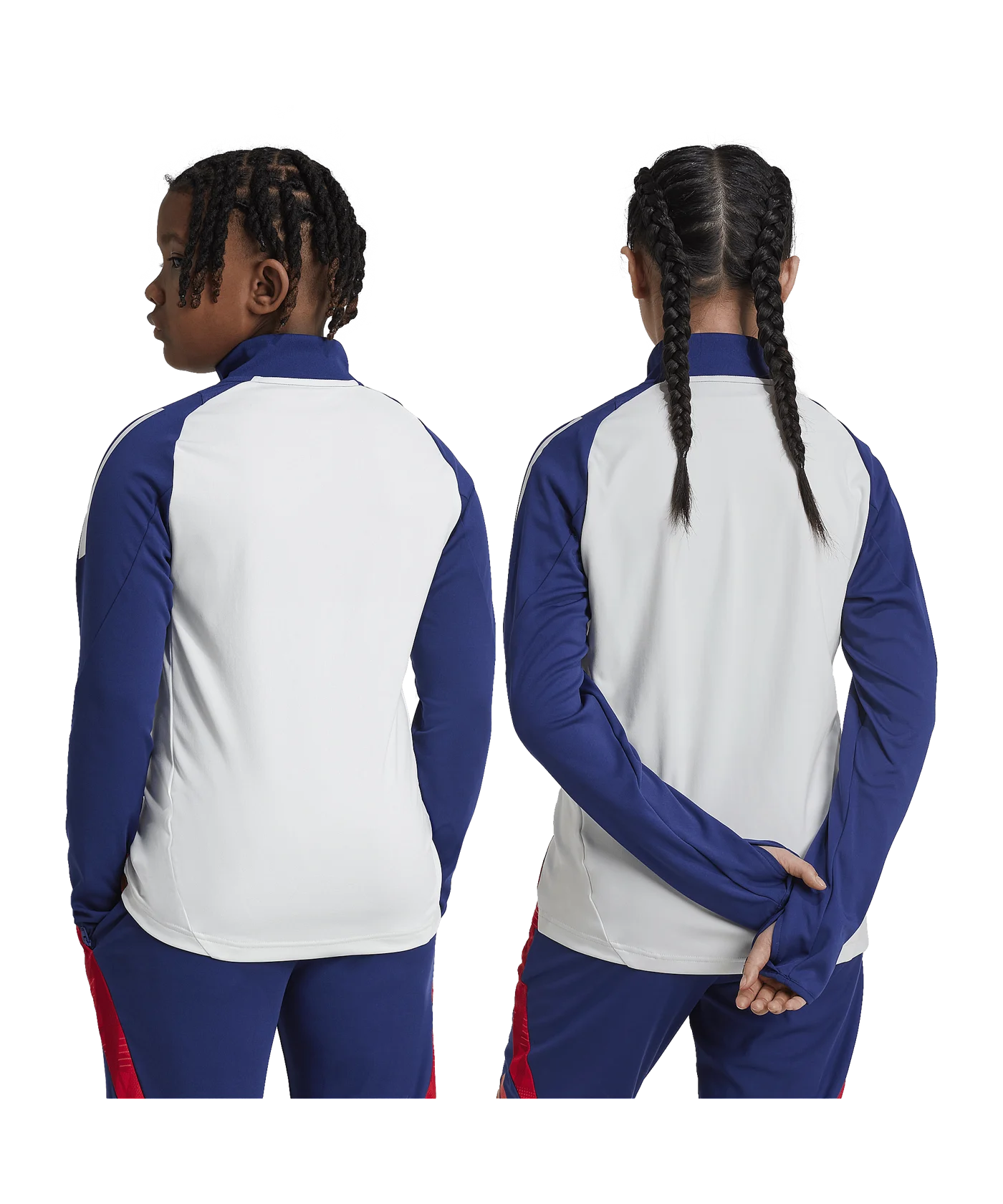 adidas Olympique Lyon Sweatshirt Kids Weiss