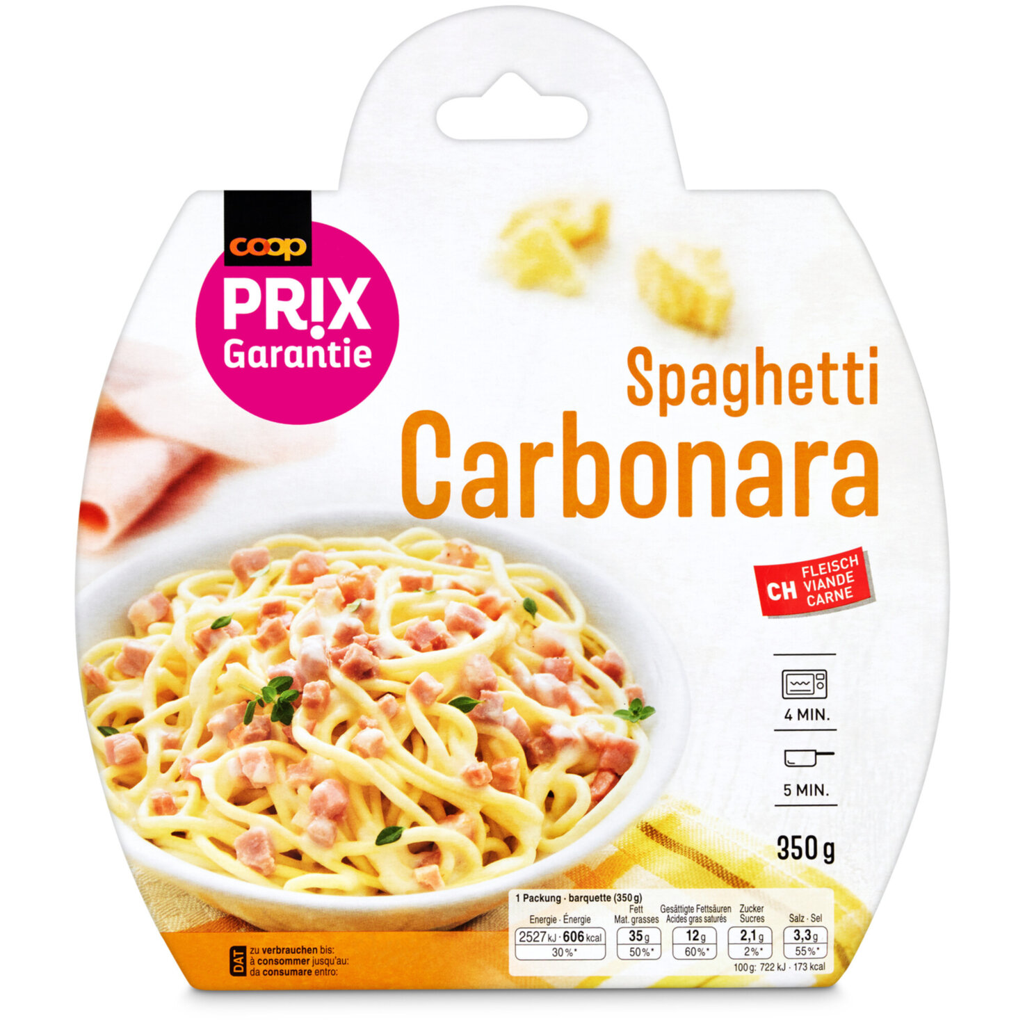 Prix Garantie Spaghetti Carbonara