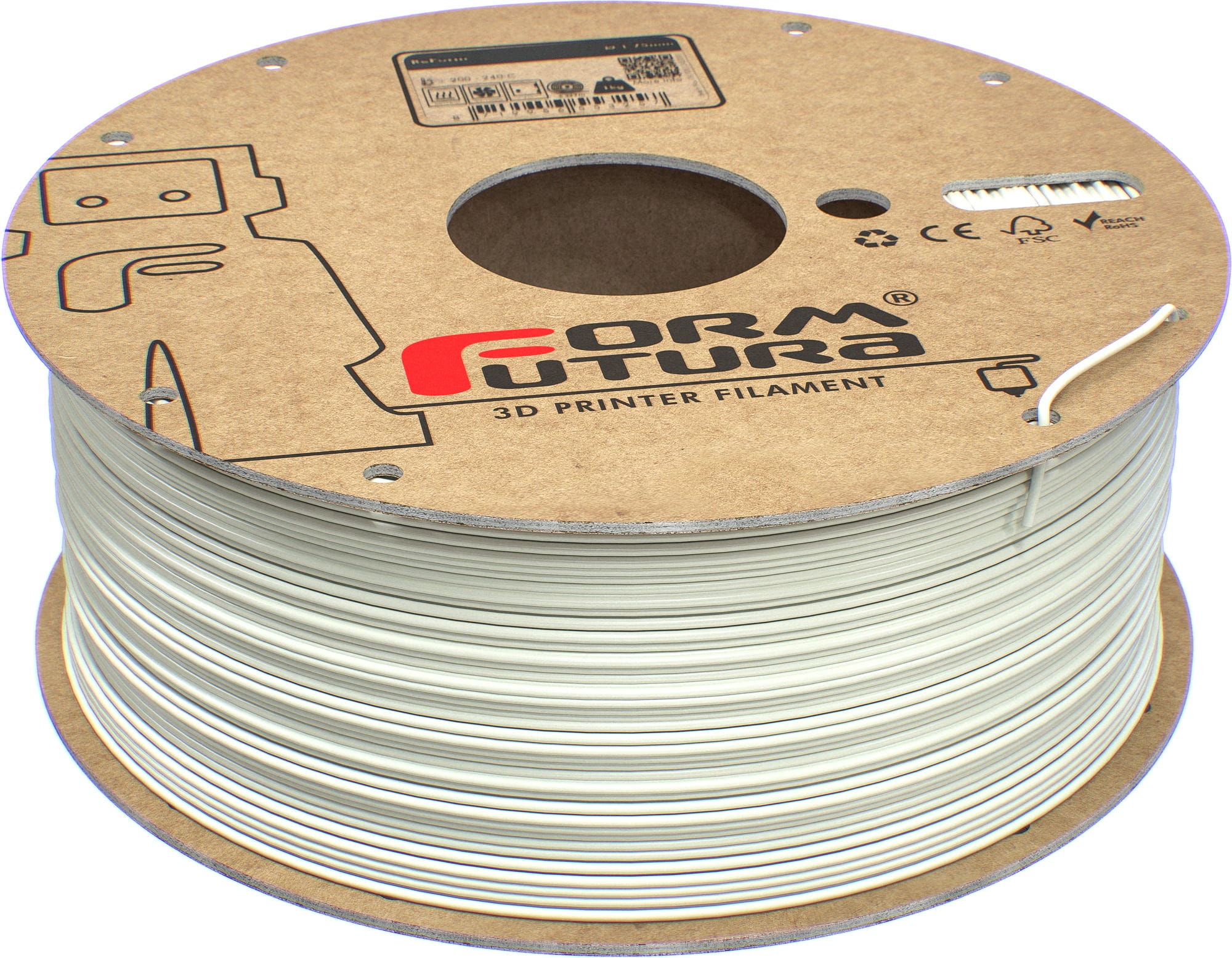 FormFutura  ReForm™ - rTitan White, 1,75 mm / 1000 g    Nachhaltiges High-Performance-ABS
