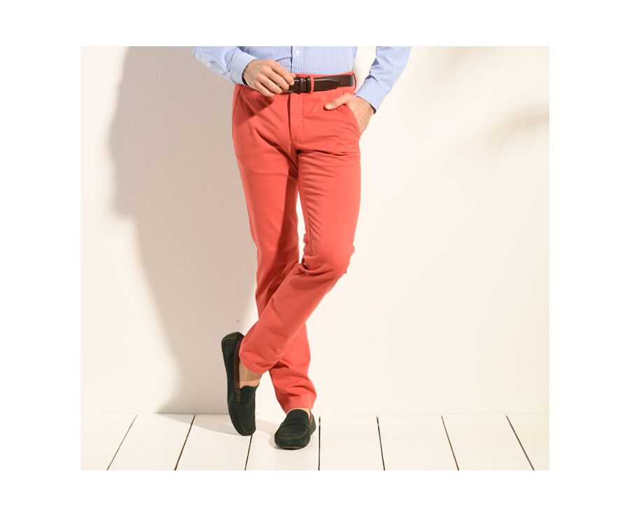Pantalon chino homme Corail - KYRK