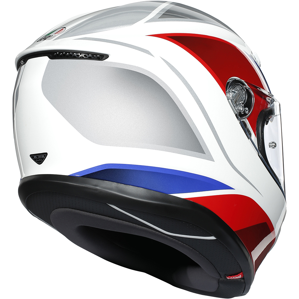 AGV - Casque K6 Hyphen Blanc / Rouge / Bleu / Gris