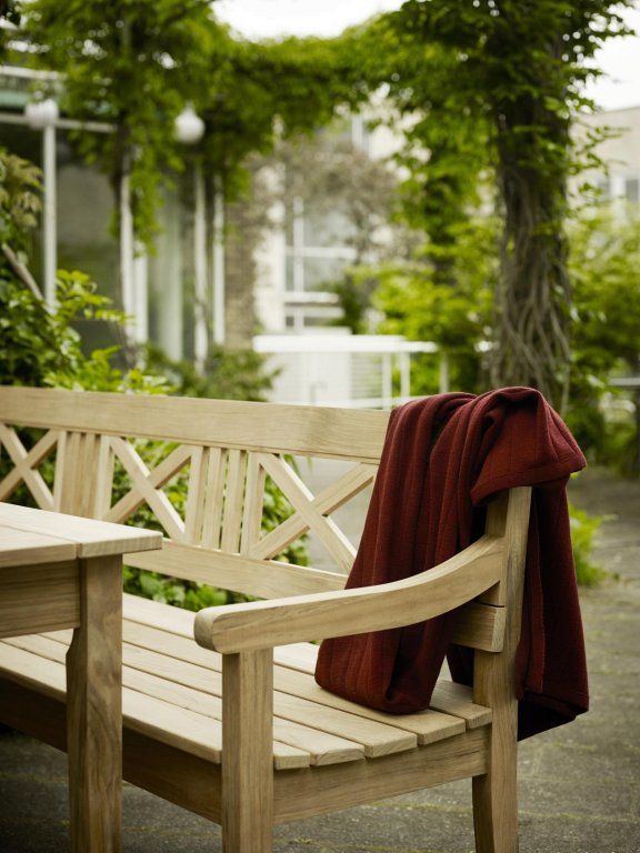Fritz Hansen Zitkussen Drachman tuinbank 200 lemon