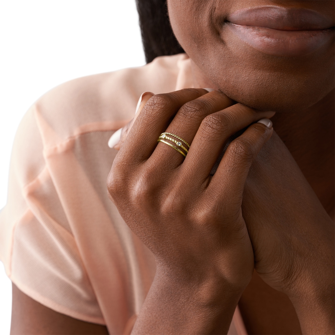 Fossil Damenring Vintage Heritage