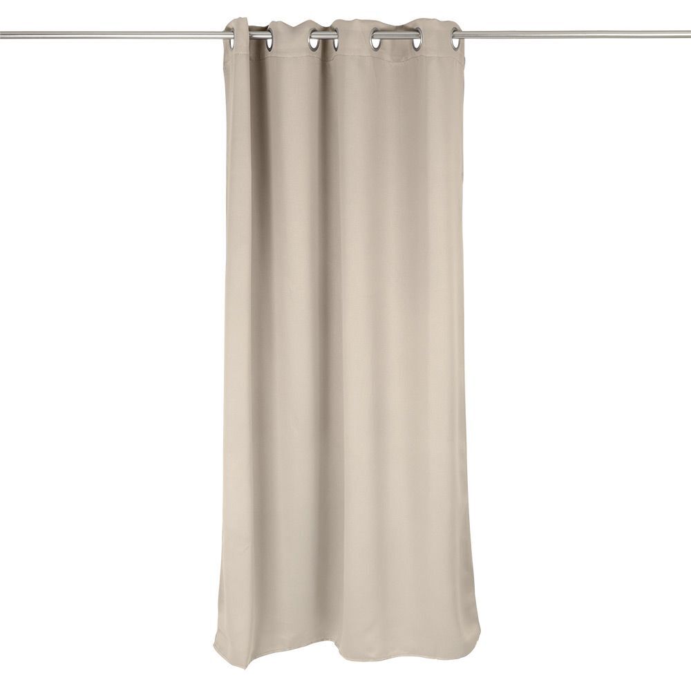 Rideau occultant porte gris clair 135x240cm