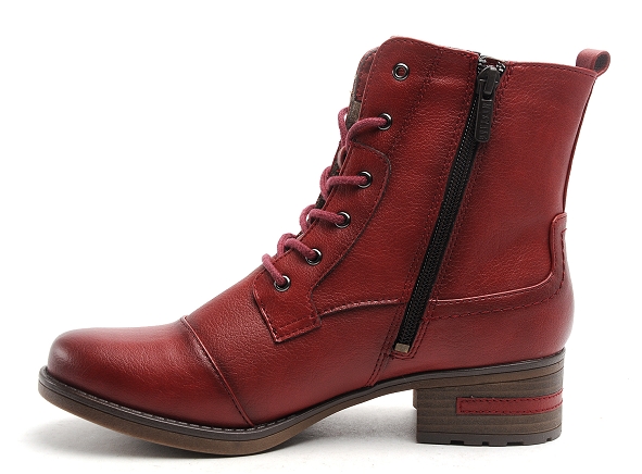 Mustang boots bottine talons femme 1229513 rouge