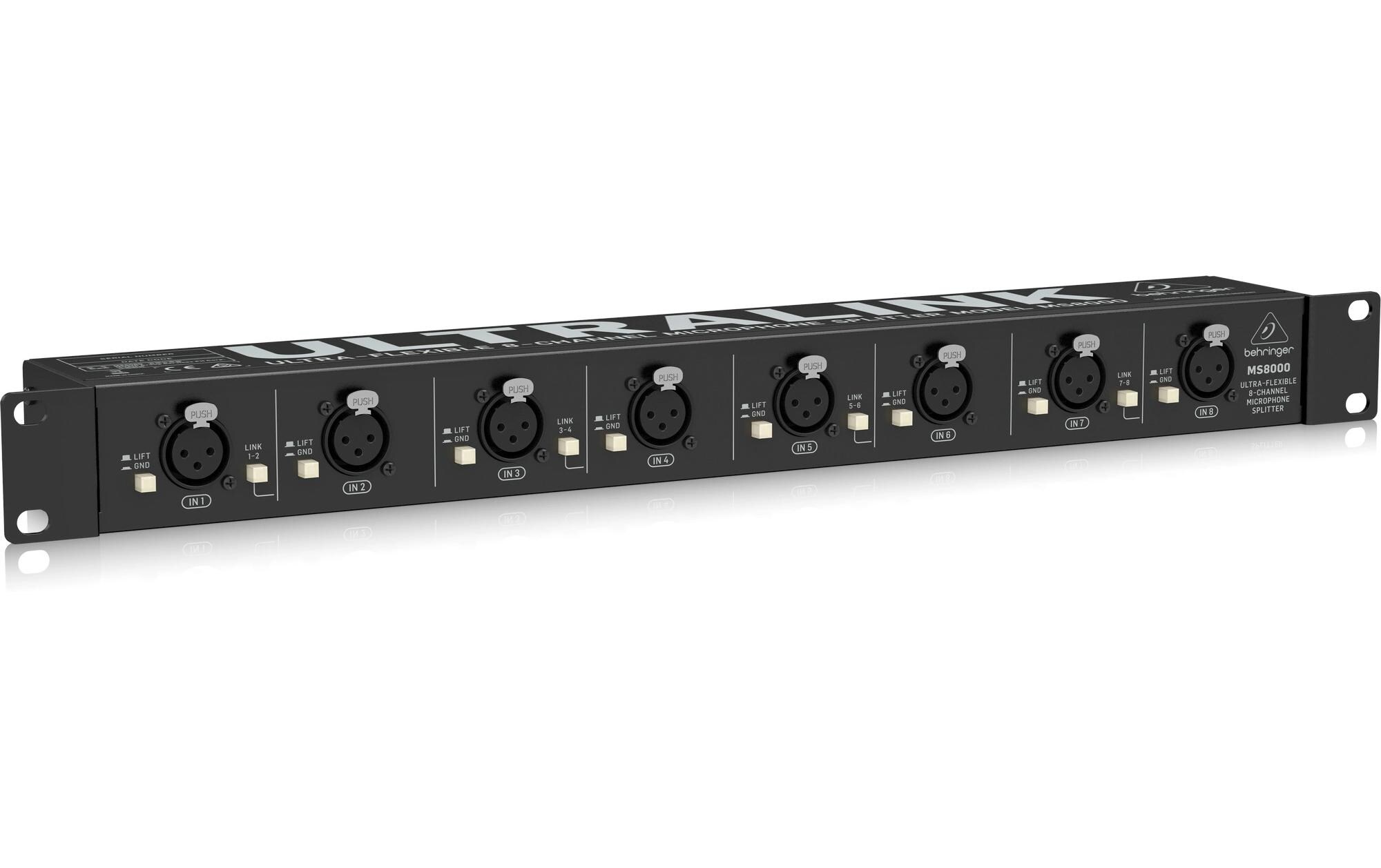 MS80008-Kanal-Mikrofon-Splitter
