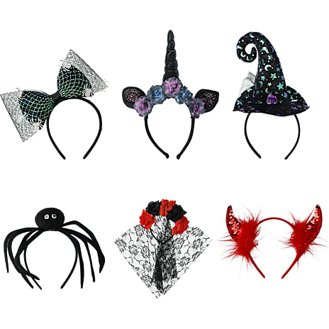 Halloween hårbøjle - flere varianter - assorteret
