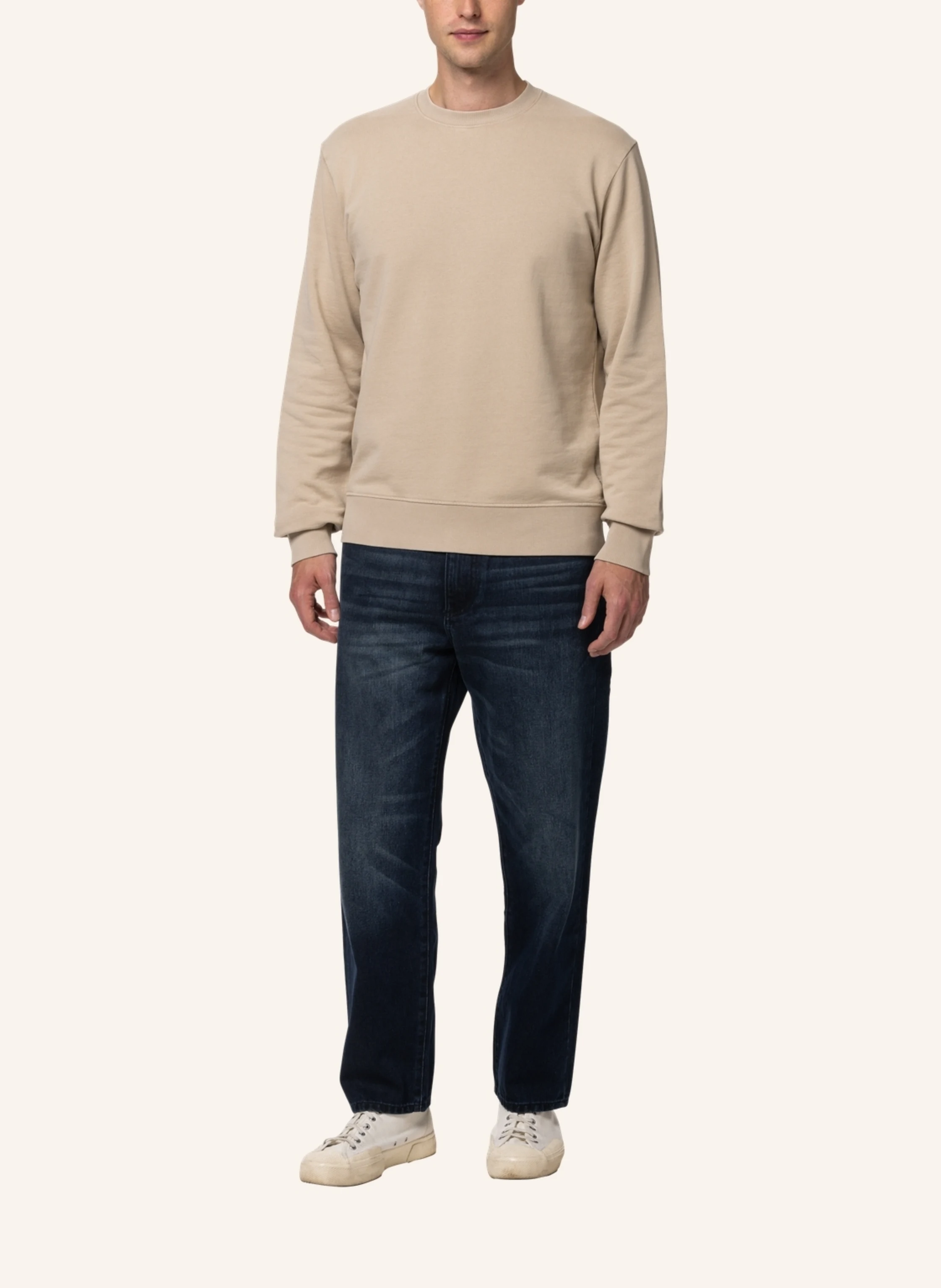 TRUSTED HANDWORK Round Neck 1/1-Sleeve Sweatshirt