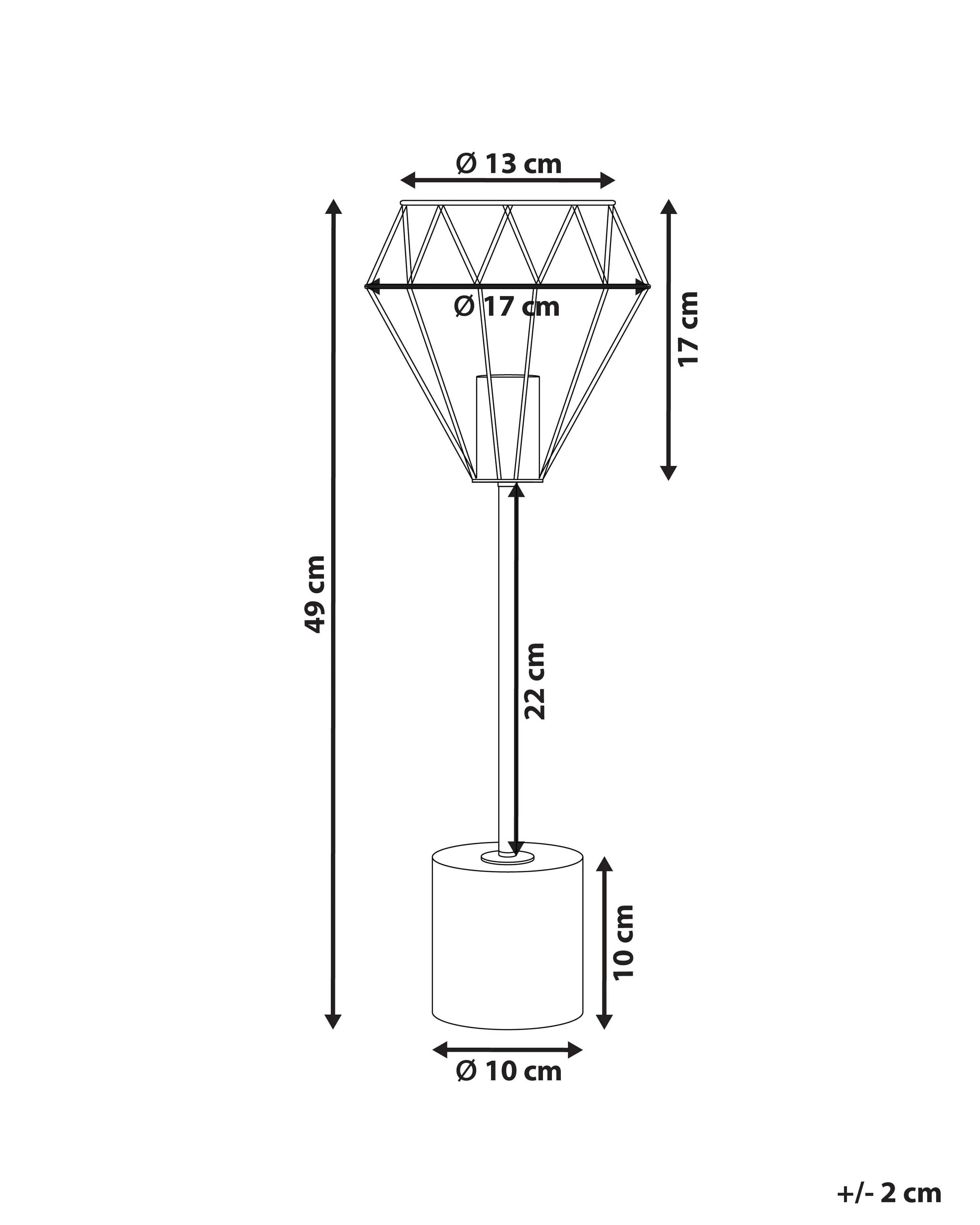 Tafellamp MOONI Metaal Messing