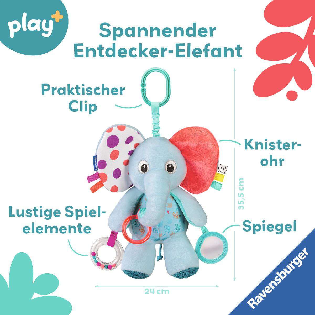Ravensburger Spiel Play+ Entdecker-Elefant