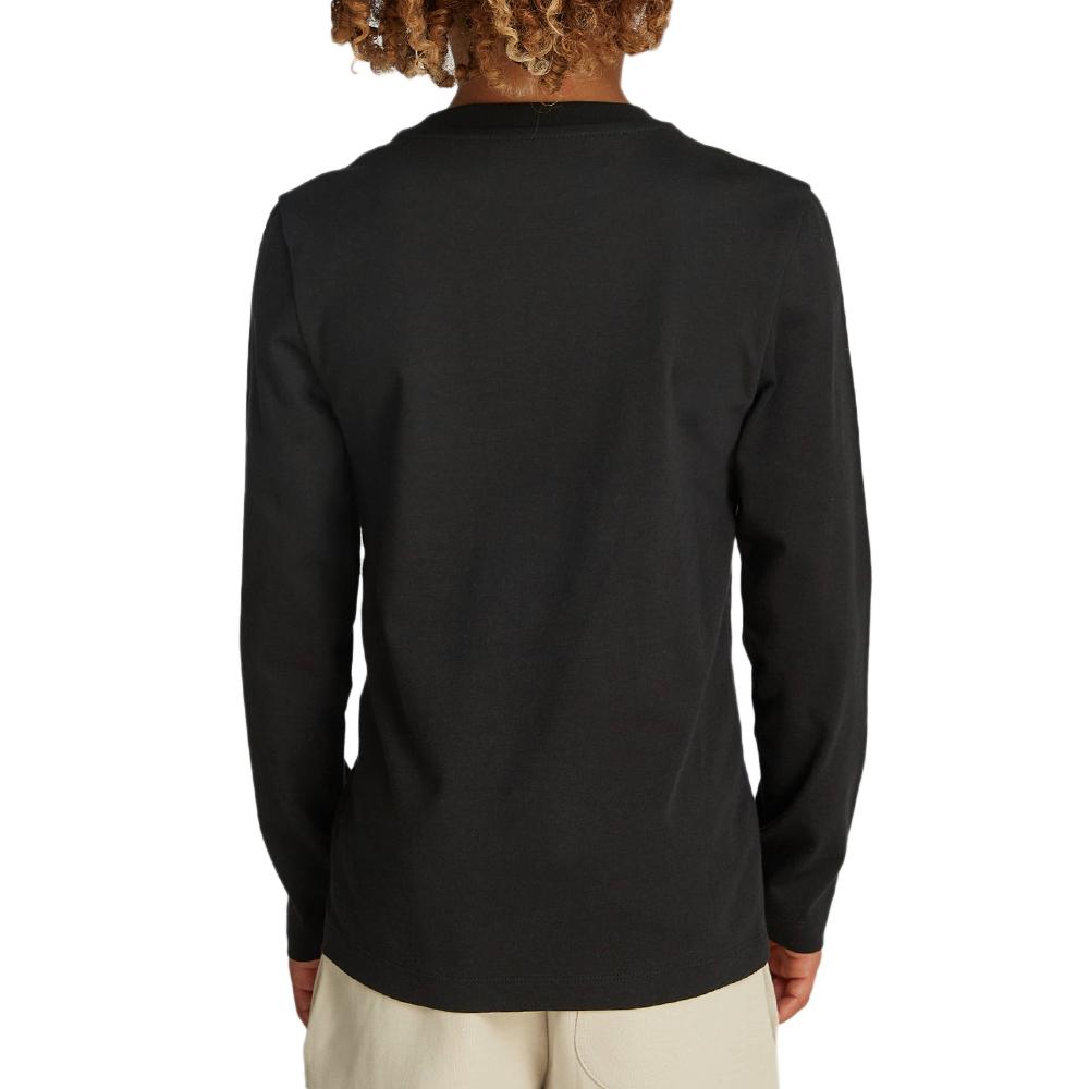 Calvin Klein Jeans T-shirt Manches Longues Noir Garçon Calvin Klein Jeans Badge