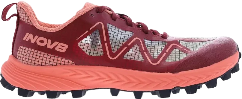 inov-8 Women's Mudtalon Speed Wide Burgundy/Coral