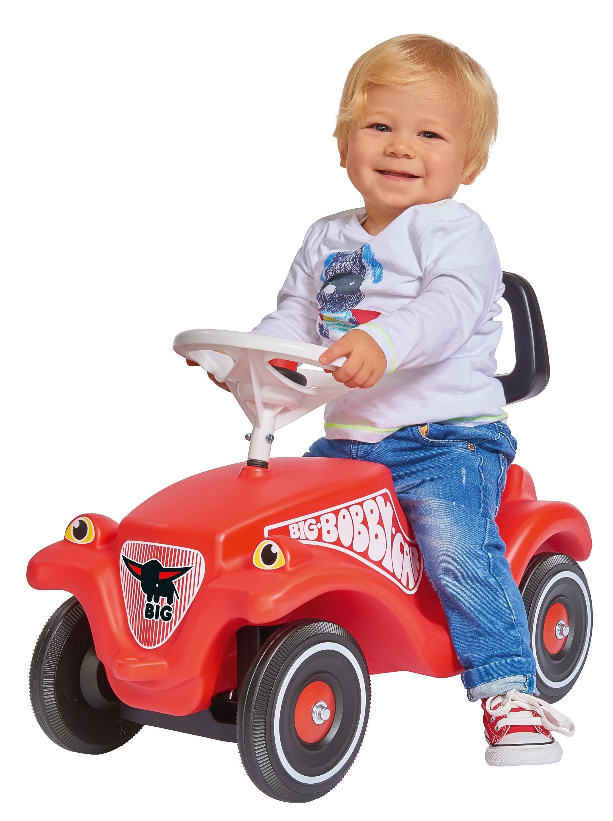 BIG Kinderfahrzeug Lauflernhilfe »BIG Bobby Car Walker 2in1 Zubehör« 2in1 Rückenlehne & Lauflernhilfe, Made in Germany