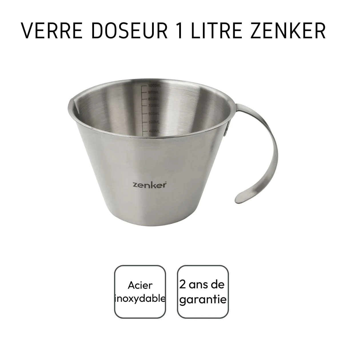 Verre doseur 1 litre Smart Pastry Zenker