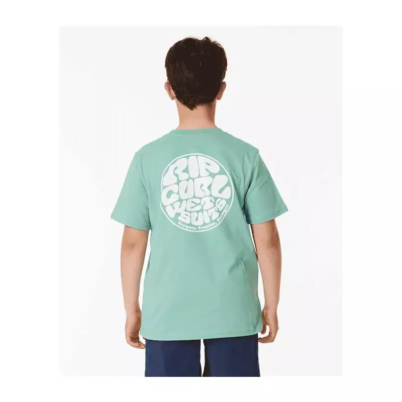Teeshirt junior RIPCURL Wetsuit Icon Tee -Kids Dusty Green