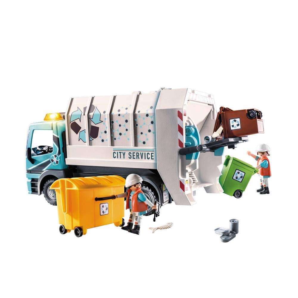 PLAYMOBIL vuilniswagen met knipperlicht 70885