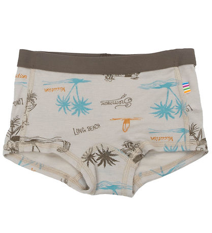 Joha Hipsters - Wolle/Seide - Beige m. Print