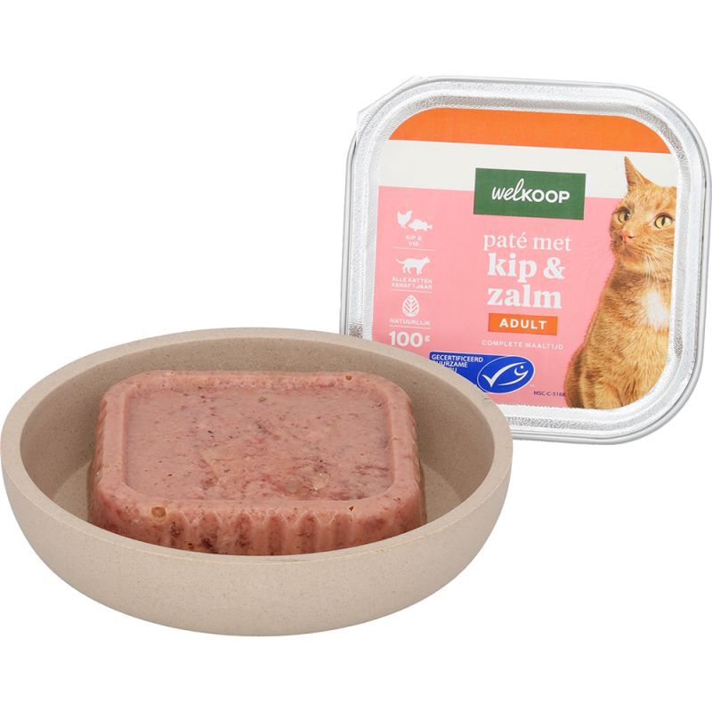 Welkoop Pate - Kattenvoer - 100 Gram - zalm