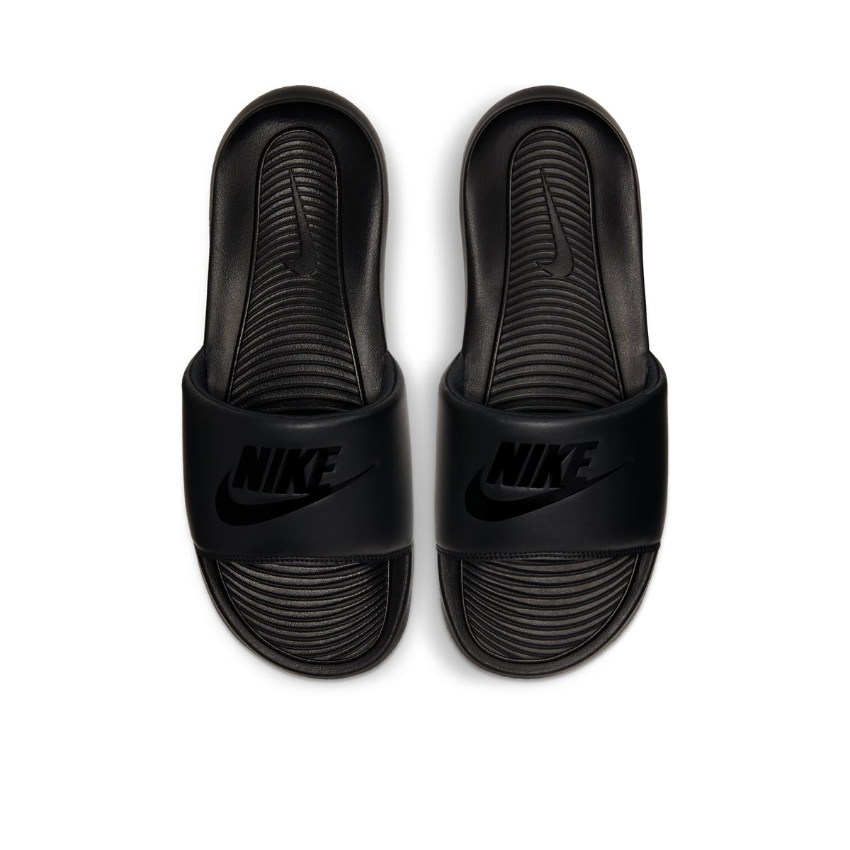 NIKE-Victori-m-Sandales athlétiques à glissière - Talon plat - Noir