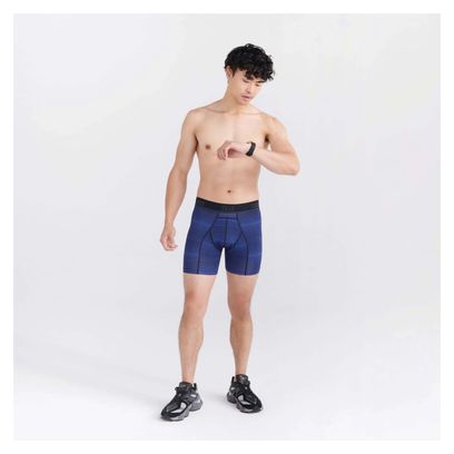 Boxer Saxx Kinetic L-C Mesh Brief Variegated Stripe Bleu