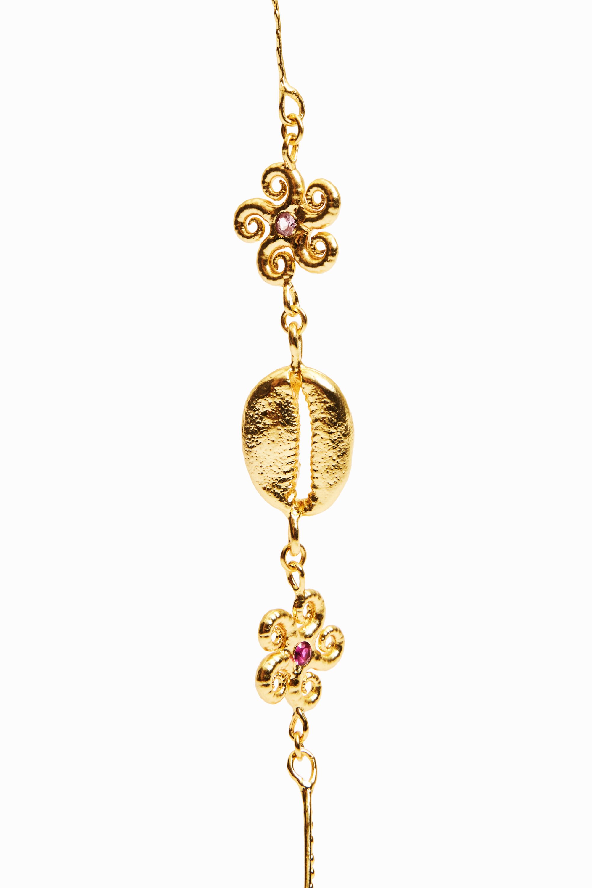 Choker coquillage plaqué or Zalio