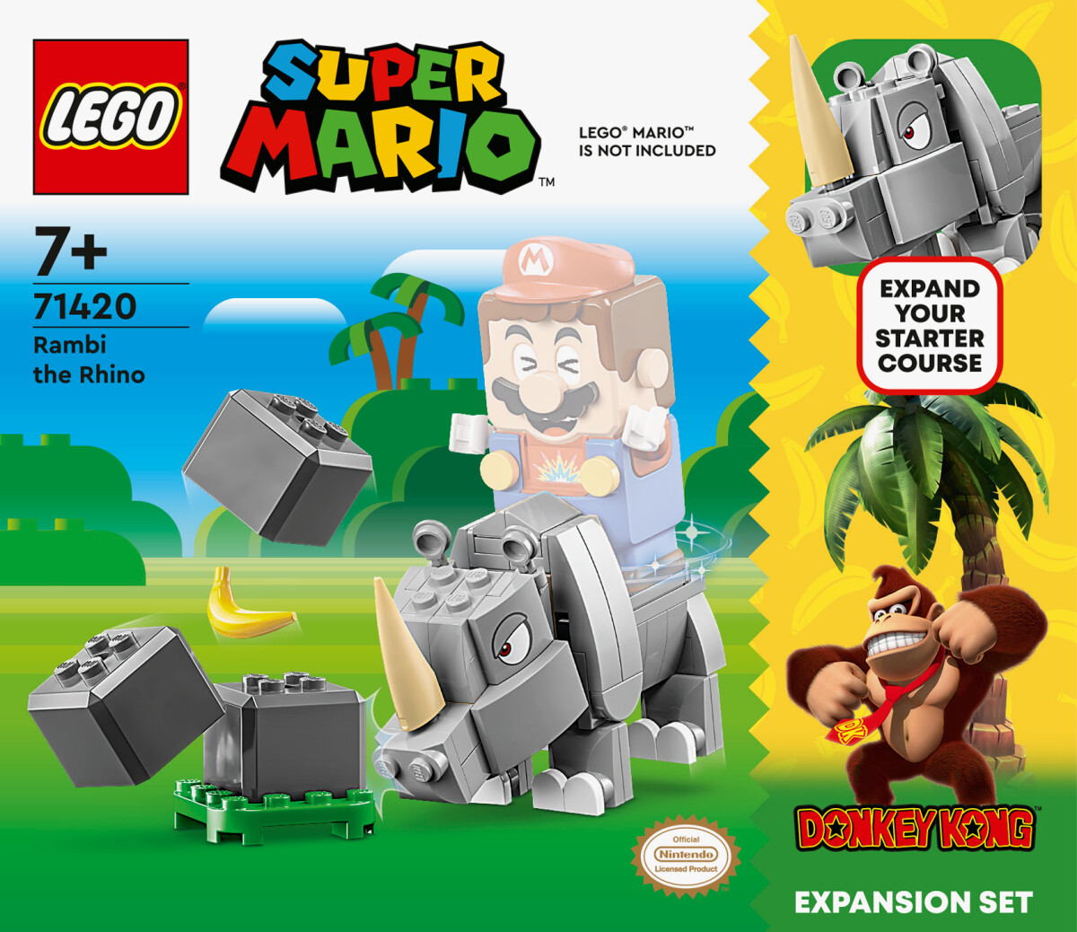 Lego Super Mario - Udvidelsessæt - Næsehornet Rambi - 71420