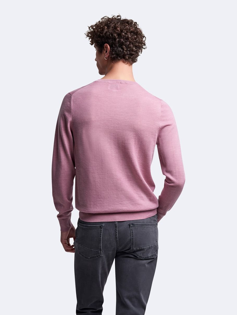 Pull col rond en laine mérinos