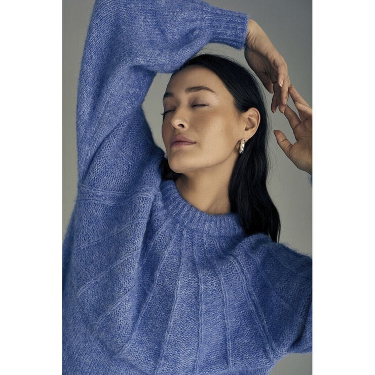 A-VIEW Patrisia bow knit pullover Blue