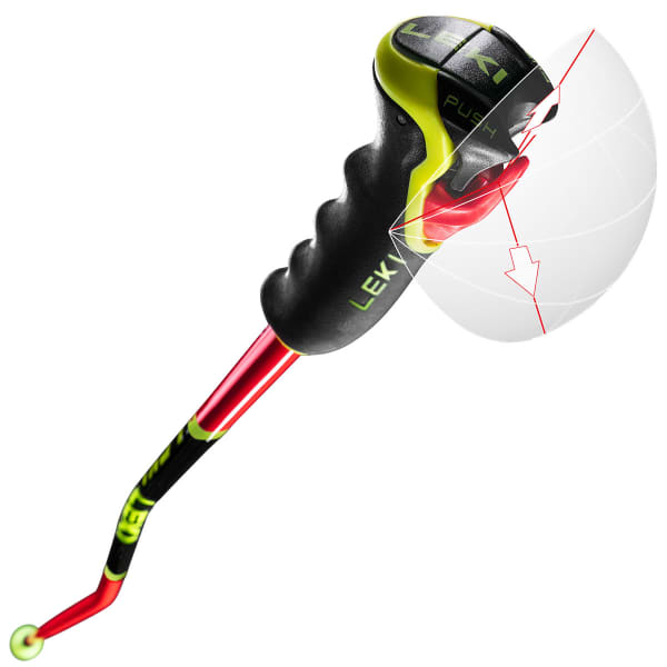 Bâton de ski LEKI WORLDCUP LITE GS 3D RED/BLACK/NEON YELLOW