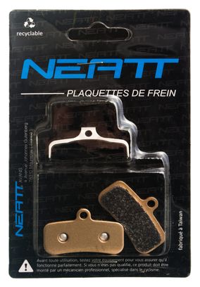 Paire de Plaquettes Neatt pour Shimano Saint 810 / Saint 820 / Zee 640