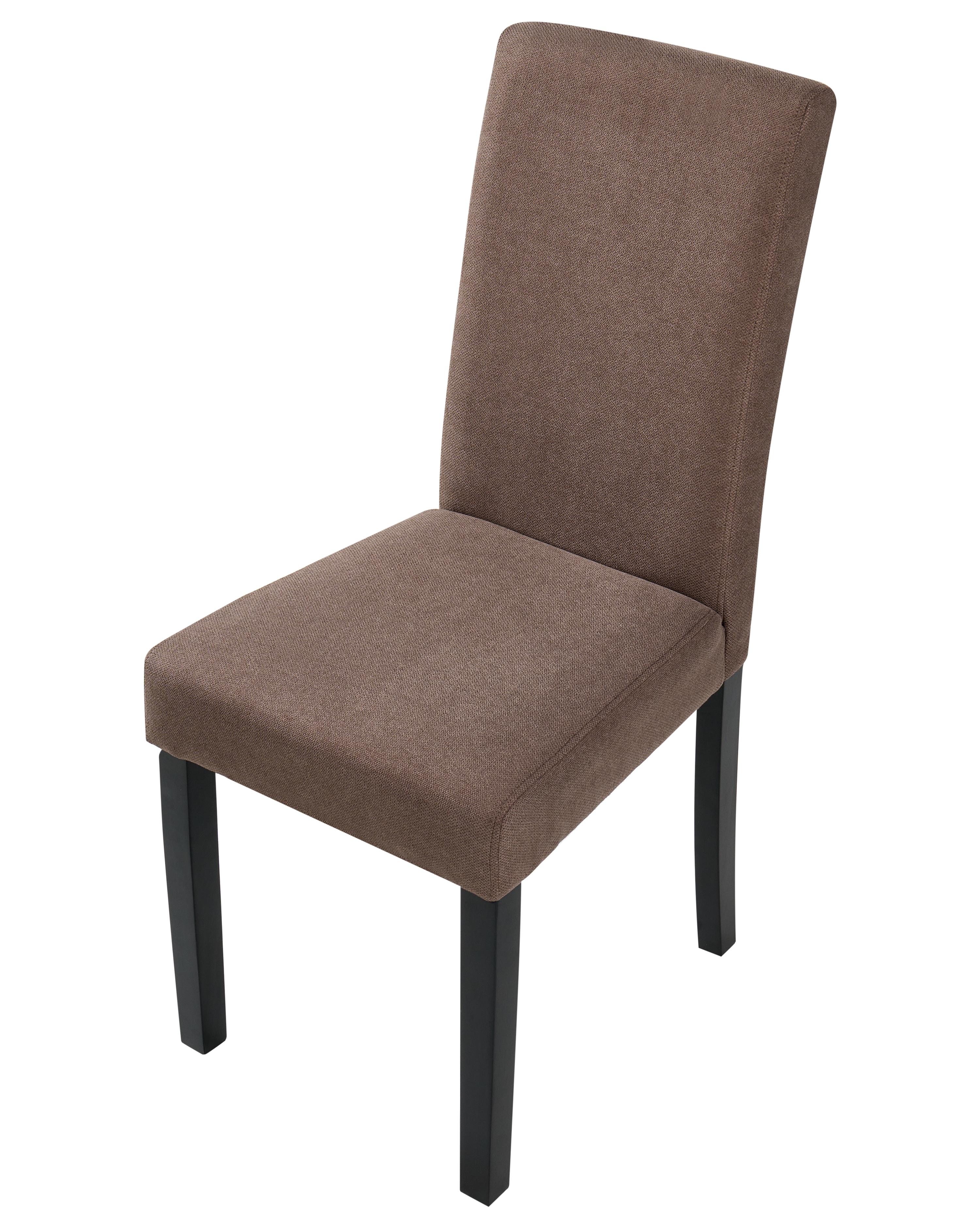 Set van 2 eetkamerstoelen BROADWAY Stof Bruin