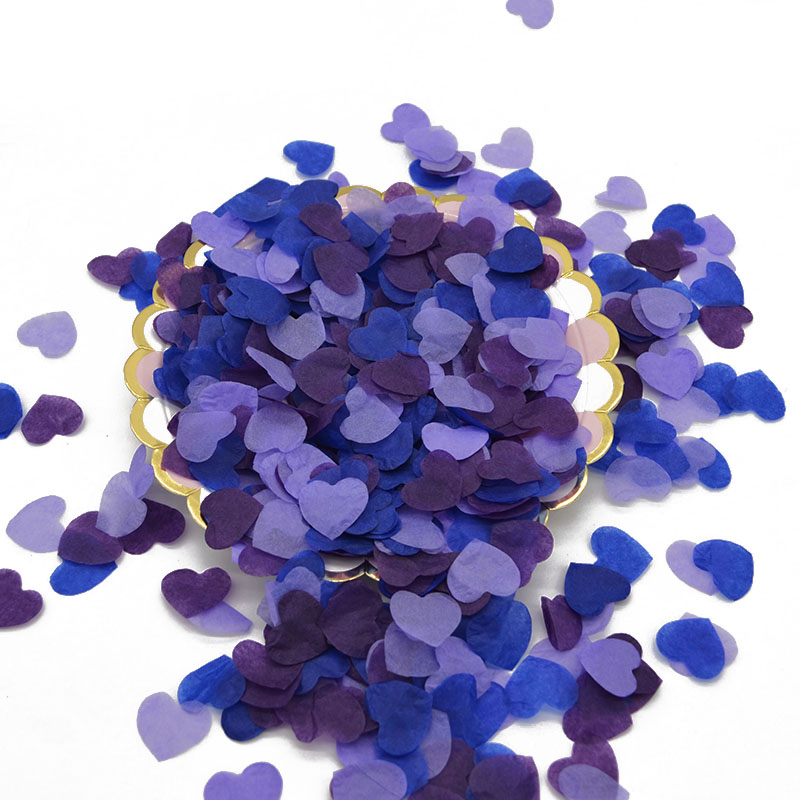 (10g) 26x22mm Konfetti Herz Streukonfetti Geburtstag Party Tischdeko - Violett