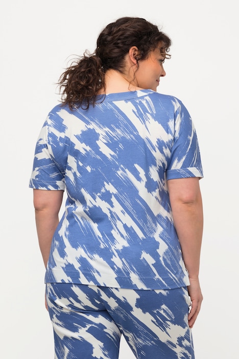 T-Shirt, Oversized, Rundhals, Halbarm, Biobaumwolle