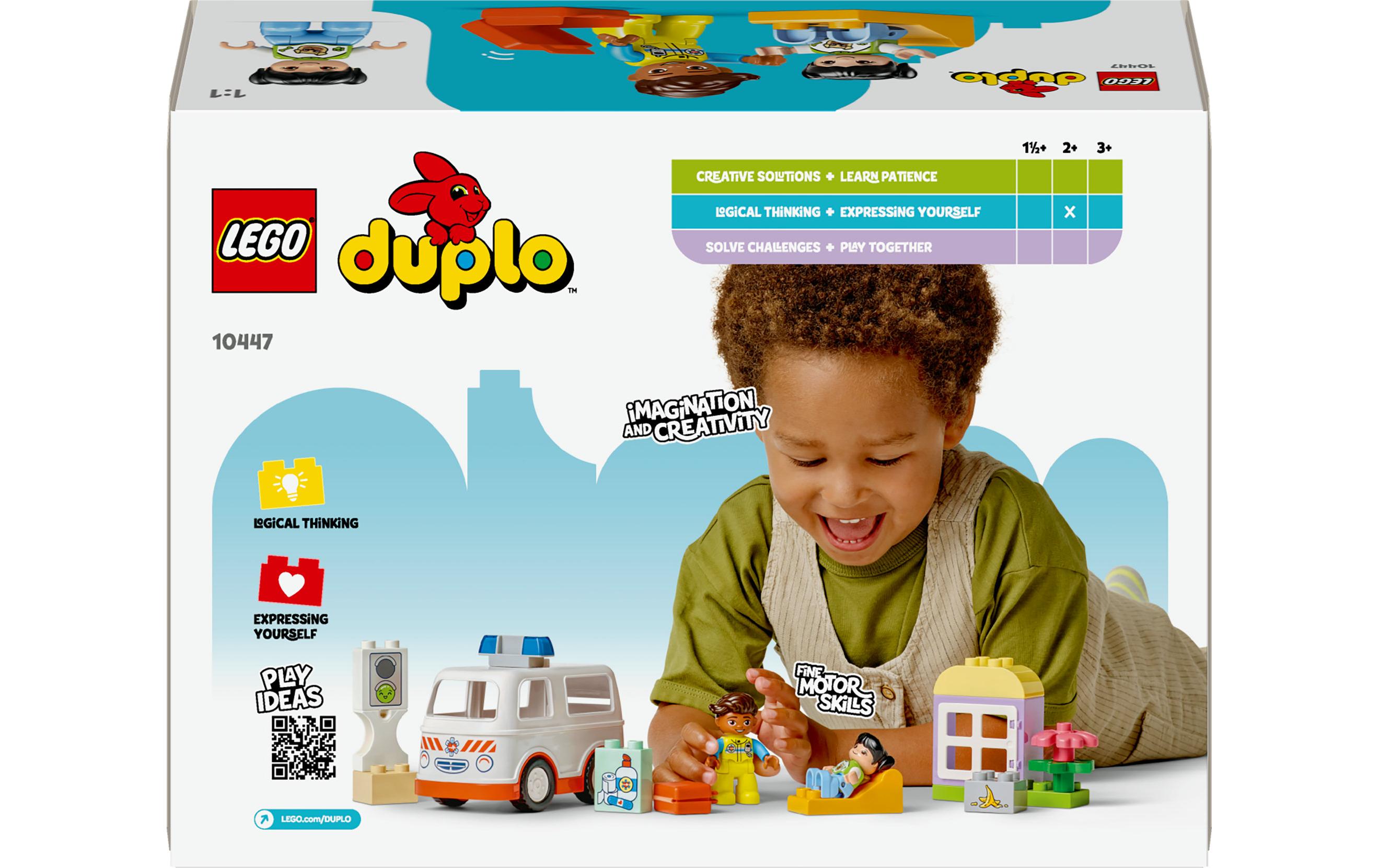 DUPLO® Rettungswagen mit Fahrer 10447Bauspielzeug für fantasievolle Rollenspiele aus dem Leben
