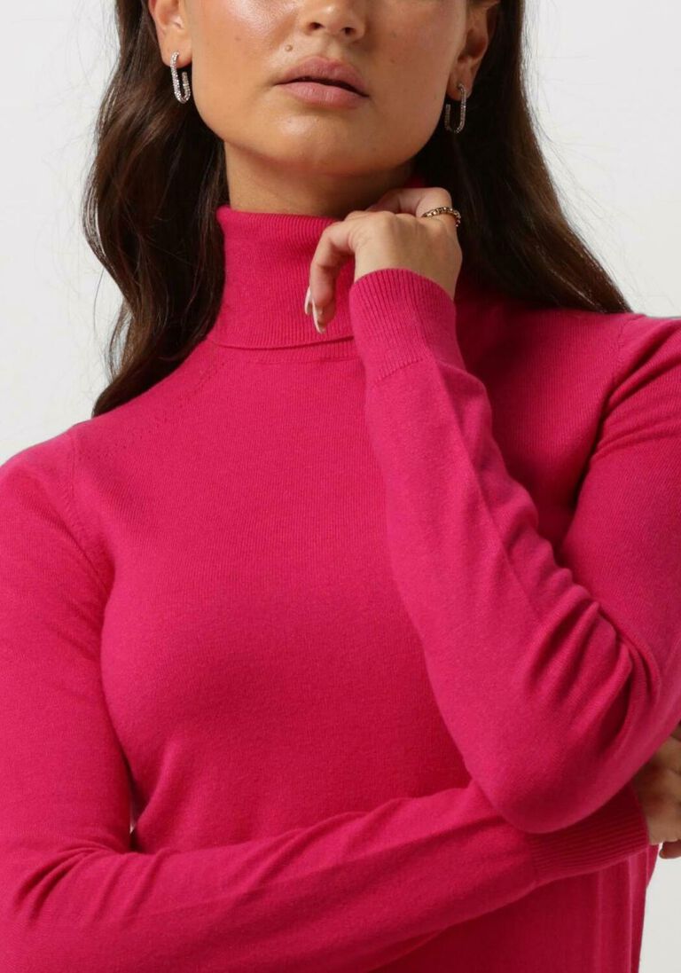 SIMPLE roze simple coltrui knit-vis-pl-nyl-23