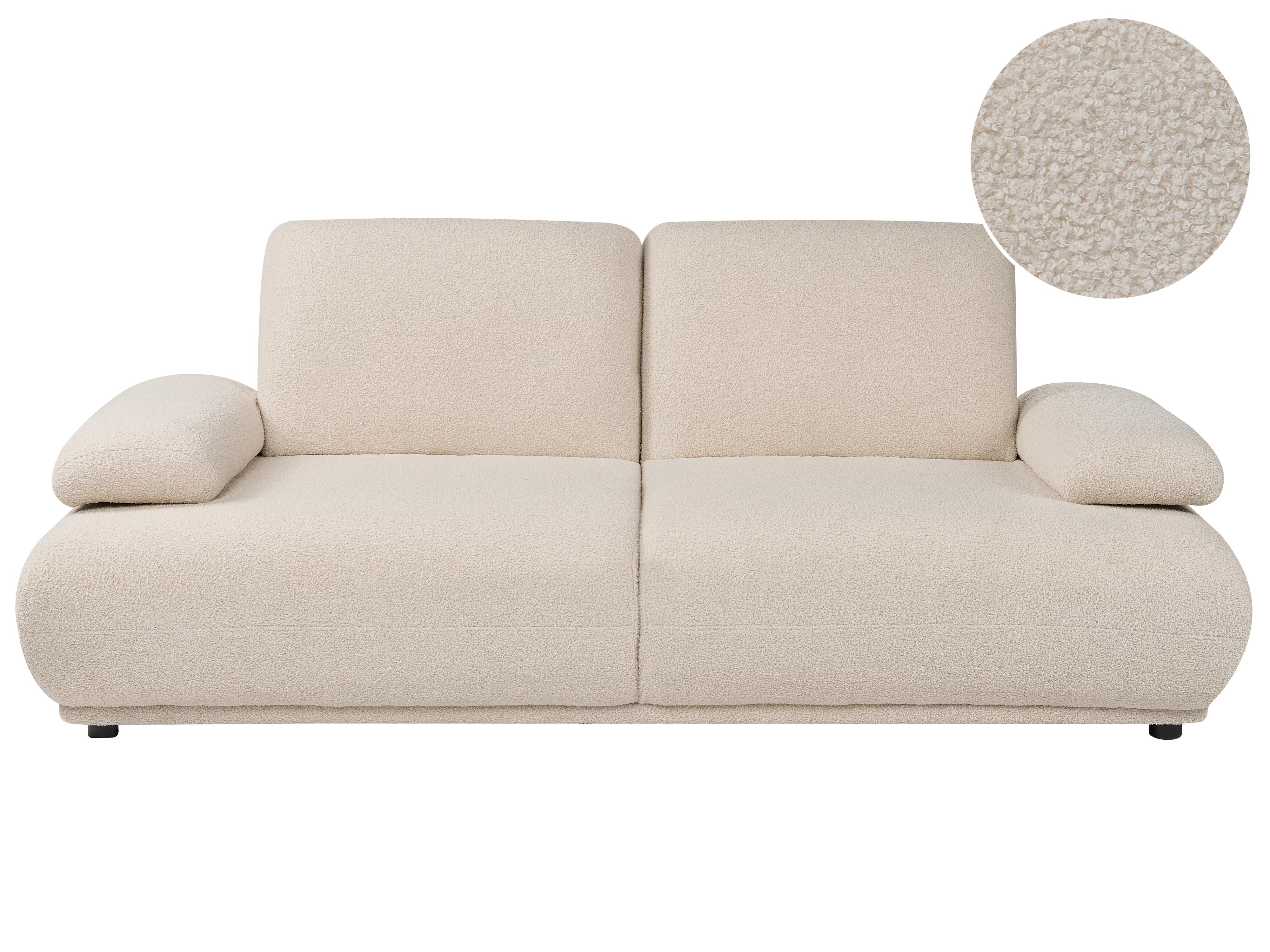 Bank 3-zits NACKA Bouclé Beige