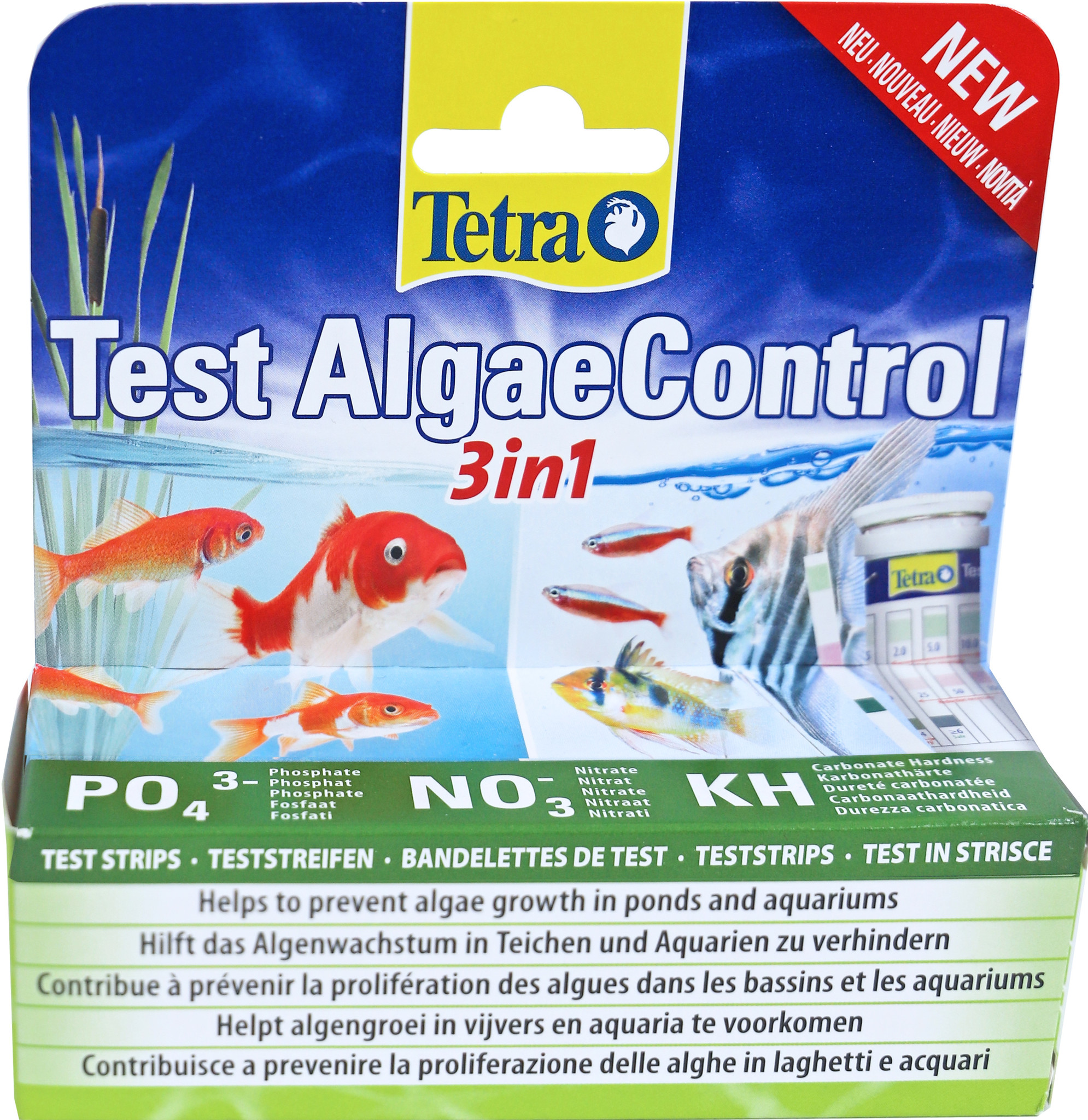 Tetra Test algea controll 3in1 doos a 25 teststroken