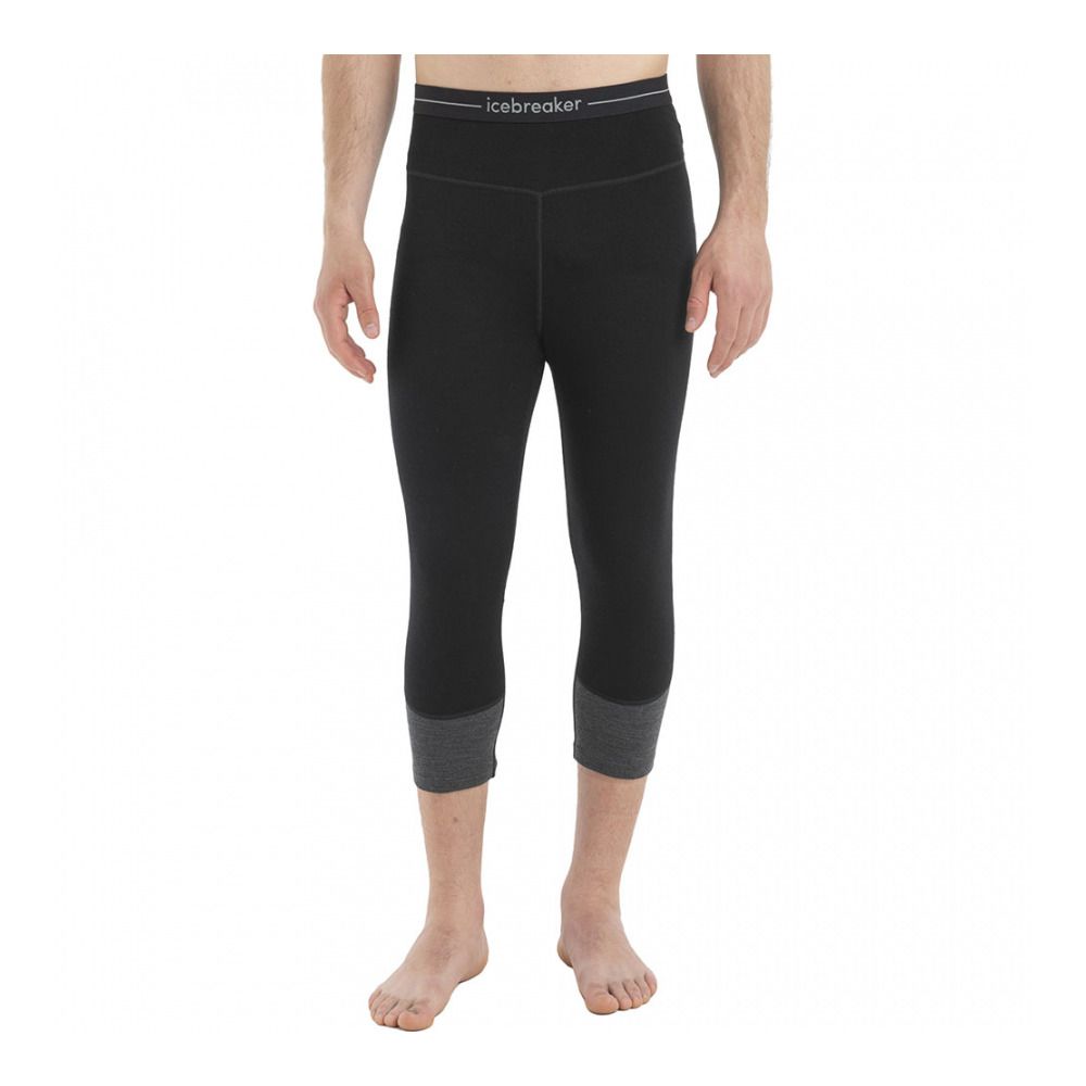 Icebreaker ZONEKNIT 260 - Sous-couche Homme black/jet hthr/cb